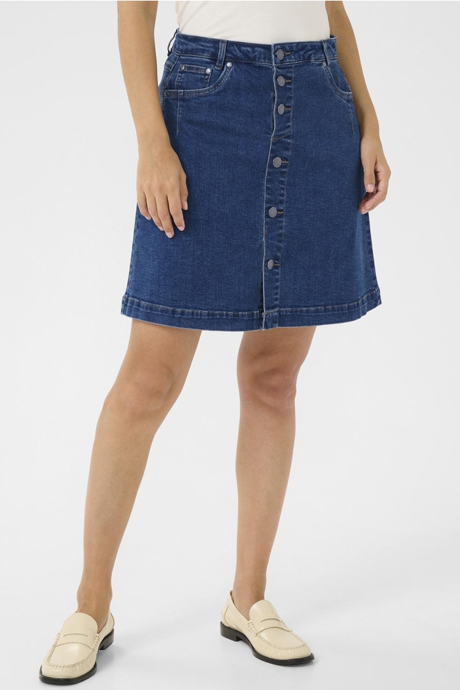CULEA AMI SHORT SKIRT 50111912 500028 MEDIUM BLUE WASH